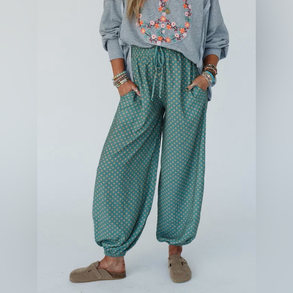 NWT Three Bird Nest MYSTIC MIRAGE PRINTED JOGGERS